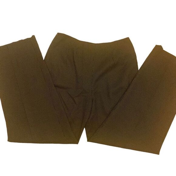 Talbots Flat Front Black Polkadot Dress Pants - Picture 5 of 11